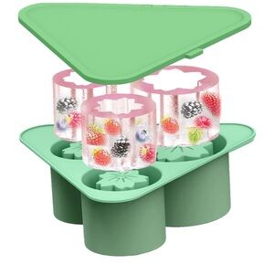 Ice Cube Mold - Homemade Ice Cube Mold - Folding Silicone Ice Cube Tray